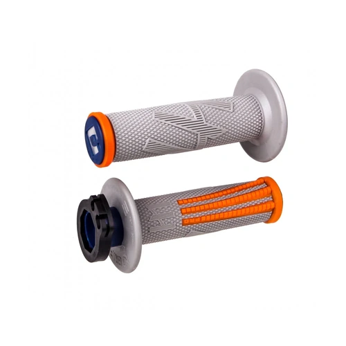 ODI MX V2 EMIG Pro Lock-On Grip Grey / Orange 2T / 4T Stroke