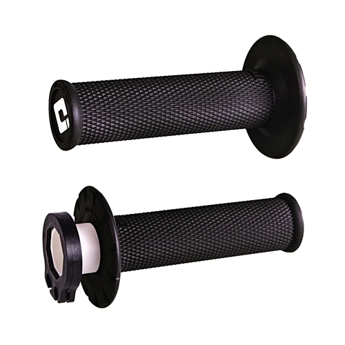 ODI Lock On Grips Black Diamond No-Waffle MX Grips 2T / 4T Stroke