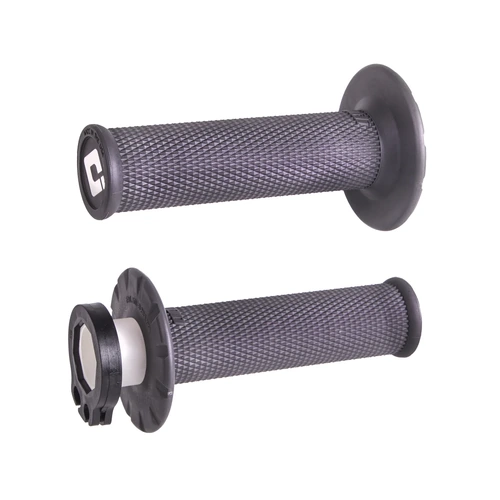 ODI Lock On Grip Grey Diamond No-Waffle MX Grips 2T / 4T Stroke
