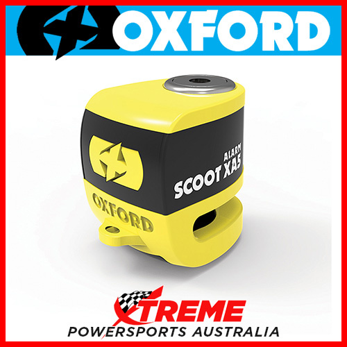 Oxford Security Yellow/Black XA5 Alarm Disc Lock MX Motorcycle Bike