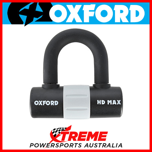 Oxford Security 14mm Shackle Black HD Max Disc Lock MX Motorcycle Bike