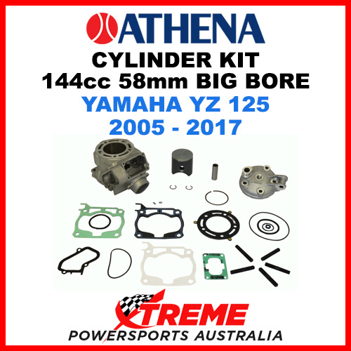 Athena Yamaha YZ 125 2005-2017 Cylinder Kit 144cc C8 58 Big Bore P400485100030