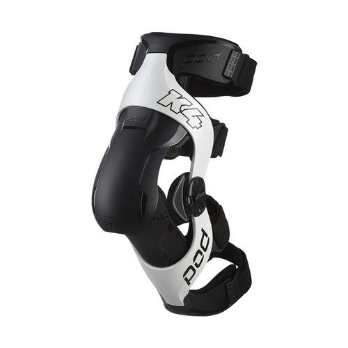 Pod K4 Kneebrace White/Black Left Leg