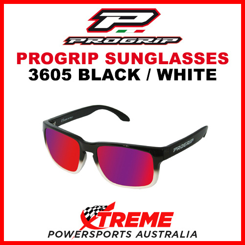 ProGrip 3605 Motocross Eyewear Sunnies Sunglasses Black White 3605BW