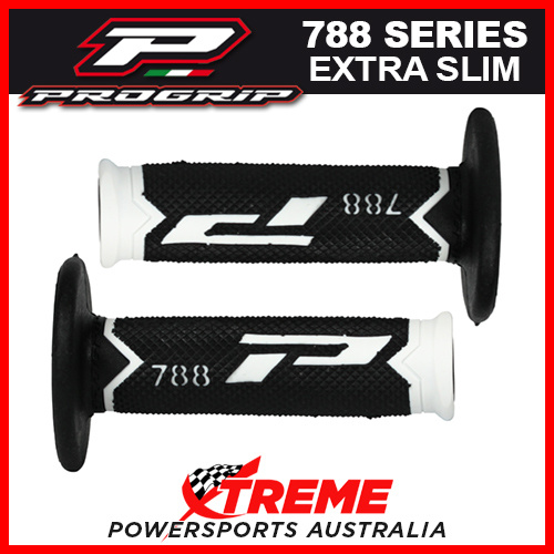 Progrip 788 Triple Density Extra Slim Black/White Grips MX Dirt Bike Motorcycle
