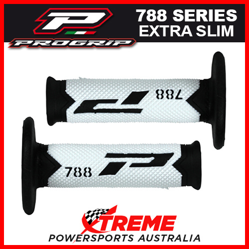 Progrip 788 Triple Density Extra Slim White/Black Grips MX Dirt Bike Motorcycle