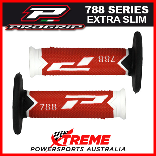Progrip 788 Triple Density Extra Slim Red/Black Grips MX Dirt Bike Motorcycle