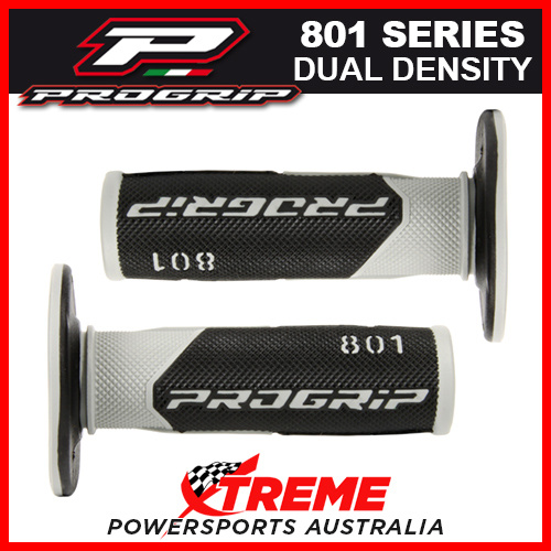 Progrip 801 Half Waffle Dual Density Grey Grips MX Dirt Bike Motorcycle