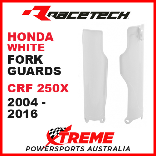 Rtech Honda CRF250X 2004-2017 White Fork Guards Protectors