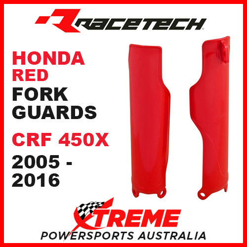 Rtech Honda CRF450X CRF 450X 2005-2016 Red Fork Guards Protectors