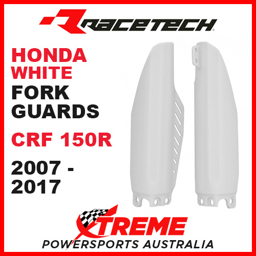 Rtech Honda CRF150R 2007-2018 White Fork Guards Protectors