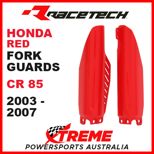 Rtech Honda CR85 CR 85R 2003-2007 Red Fork Guards Protectors