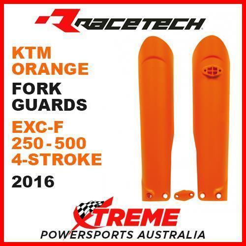 Rtech KTM EXC F 250 350 450 500 4-Stroke 2016 Orange Fork Guards Protectors