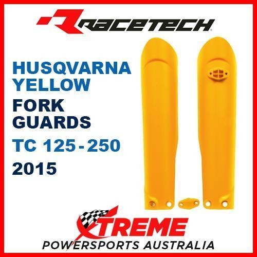 Rtech Husqvarna TC125 TC250 TC 125 250 2015 Yellow Fork Guards Protectors