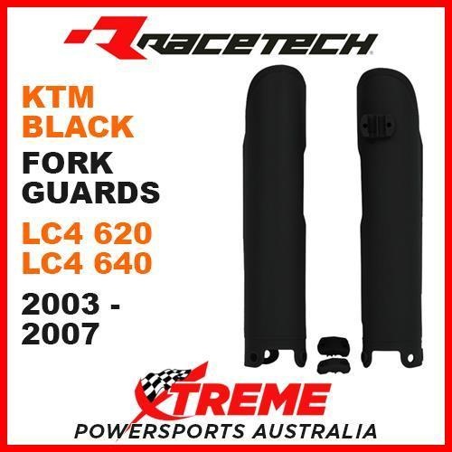 Rtech KTM LC4 620 640 Super Moto 2003-2007 Black Fork Guards Protectors
