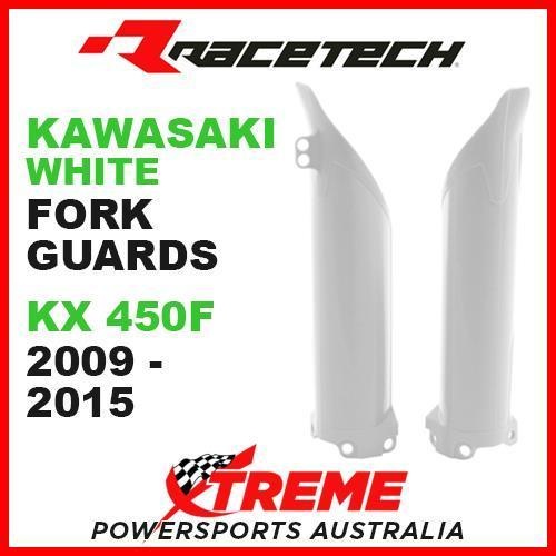 Rtech Kawasaki KX450F KXF450 2009-2015 White Fork Guards Protectors