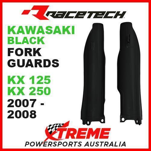 Rtech Kawasaki KX125 KX250 KX 125 250 2007-2008 Black Fork Guards Protectors