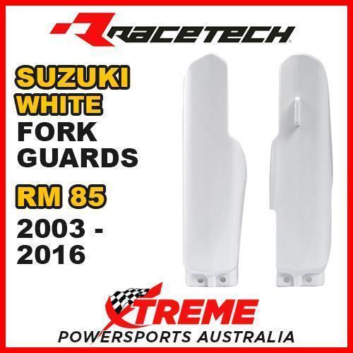 Rtech For Suzuki RM85 RM 85 2003-2016 White Fork Guards Protectors