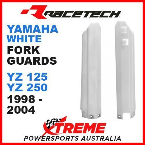 Rtech Yamaha YZ125 YZ250 YZ 125 250 1998-2004 White Fork Guards Protectors