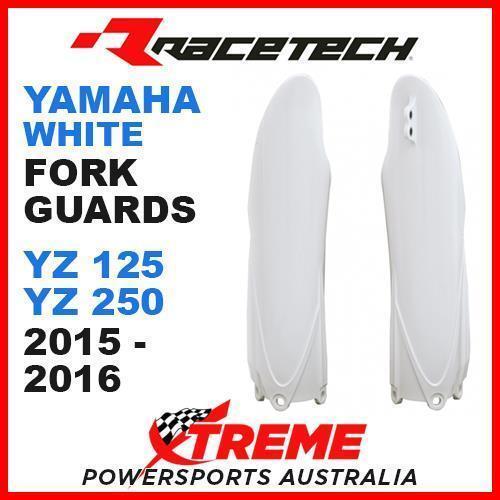 Rtech Yamaha YZ125 YZ250 YZ 125 250 2015-2018 White Fork Guards Protectors