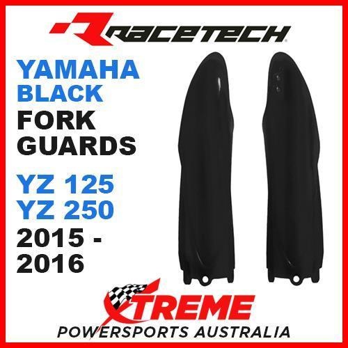 Rtech Yamaha YZ125 YZ250 2015-2018 Black Fork Guards Protectors