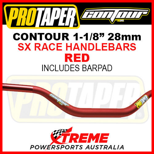 ProTaper 020213 Contour Handlebar Oversize 1-1/8" Fat Bars SX Race Bend Red