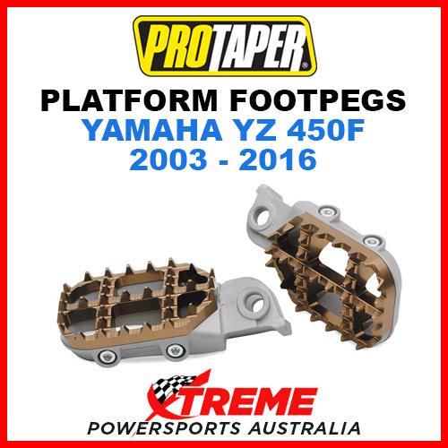 Pro Taper 02-3204 Yamaha YZ450F 2003-2016 2.3 Platform Footpegs