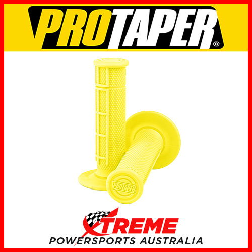 Pro Taper Grips Neon 1/2 Half Waffle Yellow Pro Genuine Motocross Handlebar MX 