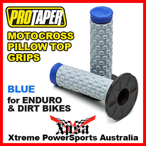 ProTaper Pillow Top Grips Tri-Density Blue Tip MX Motocross Dirt Bike 02-4852