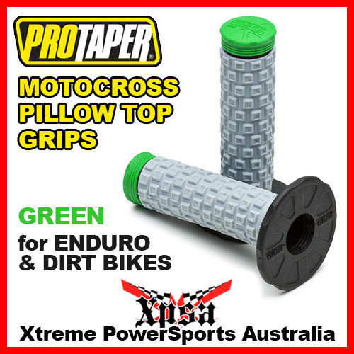 ProTaper Pillow Top Grips Tri-Density Green Tip MX Motocross Dirt Bike 02-4854