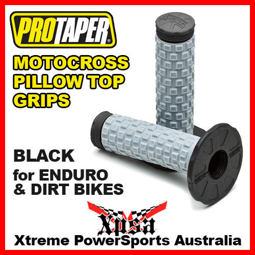 ProTaper Pillow Top Grips Tri-Density Black Tip MX Motocross Dirt Bike 02-4858