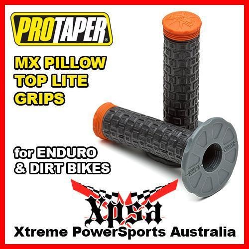 ProTaper Pillow Top Lite Grips Grey/Black/Orange MX Motocross Dirt Bike 024888