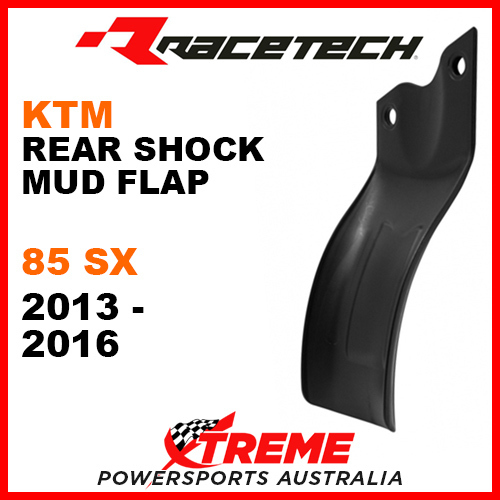 Rtech Black KTM 85 SX 2013-2017 Rear Shock Guard Mud Flap Plate R-PSPKTMNR985