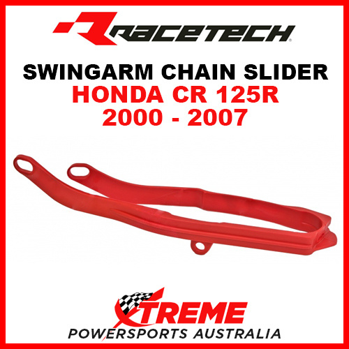 Rtech Honda CR125R CR 125R 2000-2007 Red Swingarm Chain Slider