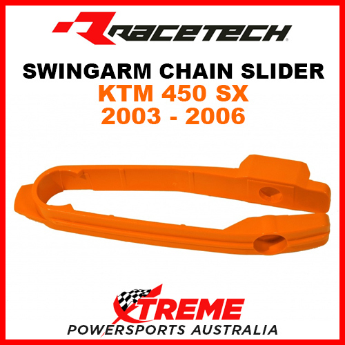 Rtech KTM 450SX 450 SX 2003-2006 Orange Swingarm Chain Slider