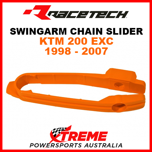 Rtech KTM 200EXC 200 EXC 1998-2007 Orange Swingarm Chain Slider