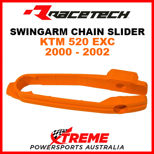 Rtech KTM 520EXC 520 EXC 2000-2002 Orange Swingarm Chain Slider