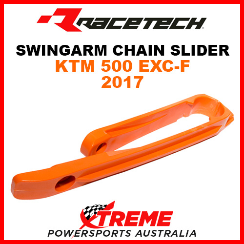 Rtech KTM 500 EXC-F EXCF 2017 Orange Swingarm Chain Slider