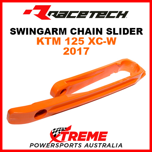 Rtech KTM 125 XC-W XCW 2017 Orange Swingarm Chain Slider