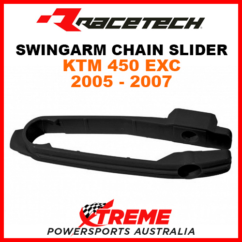 Rtech KTM 450EXC 450 EXC 2005-2007 Black Swingarm Chain Slider