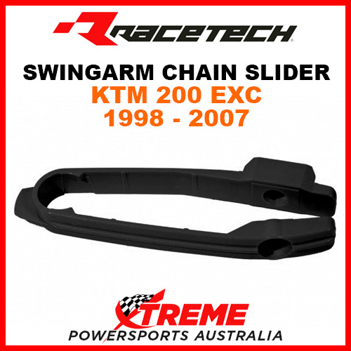 Rtech KTM 200EXC 200 EXC 1998-2007 Black Swingarm Chain Slider