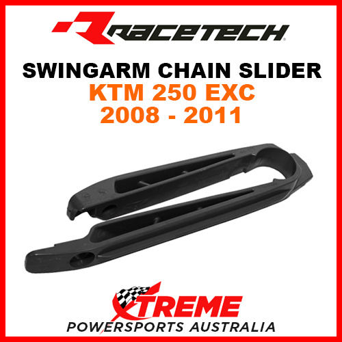 Rtech KTM 250EXC 250 EXC 2008-2011 Black Swingarm Chain Slider