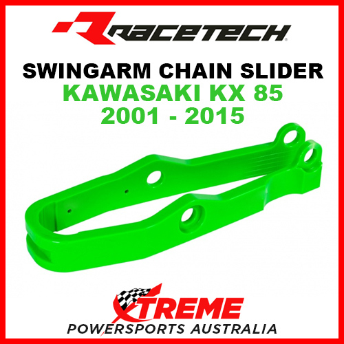 Rtech Kawasaki KX85 KX 85 2001-2015 Green Swingarm Chain Slider