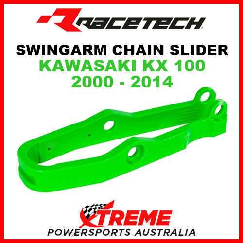 Rtech Kawasaki KX100 KX 100 2000-2014 Green Swingarm Chain Slider