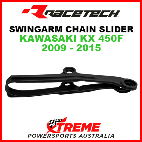 Rtech Kawasaki KX450F 2009-2015 Black Swingarm Chain Slider