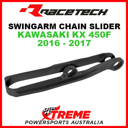 Rtech Kawasaki KX450F 2016-2017 Black Swingarm Chain Slider