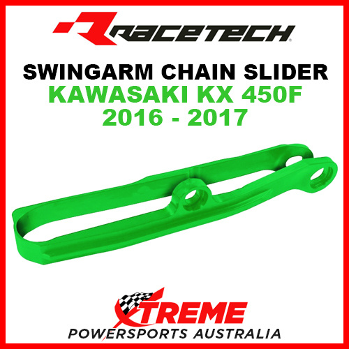 Rtech Kawasaki KX450F 2016-2017 Green Swingarm Chain Slider