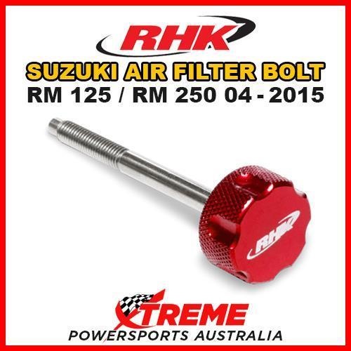 RHK MX RED AIR FILTER BOLT MOTO For Suzuki RM125 RM250 RM 125 250 04-2015 DIRT BIKE