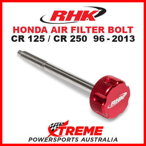 RHK MX RED AIR FILTER BOLT MOTO HONDA CR125 CR250 CR 125 250 1996-2013 DIRTBIKE