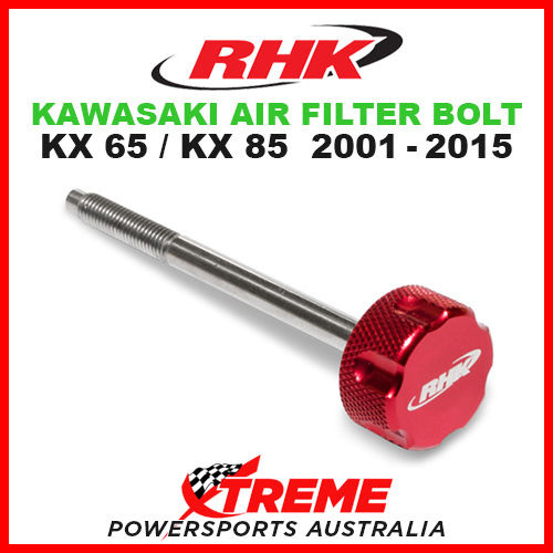 RHK MX RED AIR FILTER BOLT MOTO KAWASAKI KX65 KX85 KX 65 85 2001-2015 DIRT BIKE